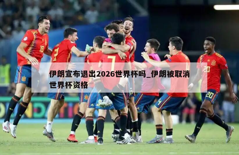 伊朗宣布退出2026世界杯吗_伊朗被取消世界杯资格